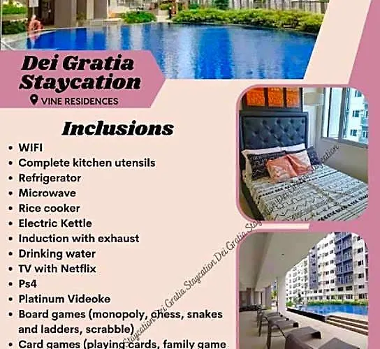 Smdc Vine Residences 2br Wifi+netflix Hotel 4*
